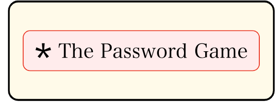 Password Game